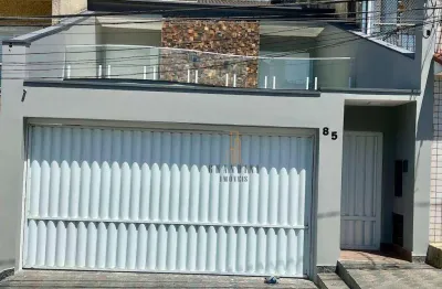Sobrado com 3 dormitórios à venda, 244 m² por r$ 1.420.000,00 - parque bandeirante - santo andré/sp
