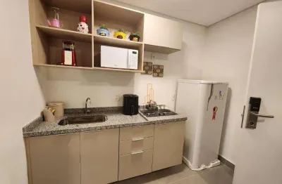 Flat com 1 dormitório para alugar, 25 m² por r$ 3.214,19/mês - vila campestre - são bernardo do campo/sp
