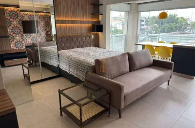 Flat com 1 dormitório para alugar, 42 m² por r$ 4.173,14/mês - centro - são bernardo do campo/sp