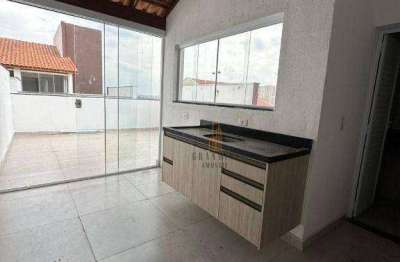 Cobertura com 2 dormitórios à venda, 90 m² por r$ 490.000,00 - santa maria - santo andré/sp