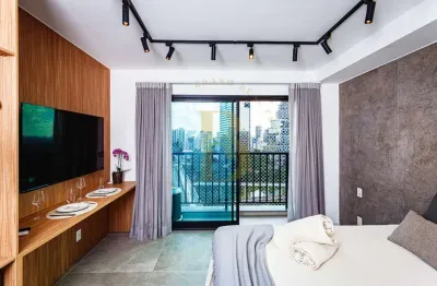 Studio à venda em pinheiros - 25 m² | mobiliado | condomínio completo