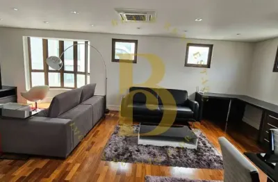 Duplex sofisticado e mobiliado de 290m² para locação, 4 dormitórios e 4 vagas no jardim paulista
