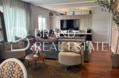 Apartamento 185 m² à venda no Campo Belo - 3 suítes, 3 vagas, varanda gourmet