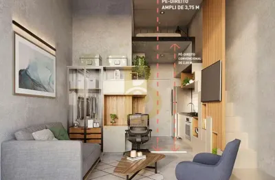 Studio Moderno com Mezanino na Vila Mariana ? 23m² | Lazer Completo no Rooftop!