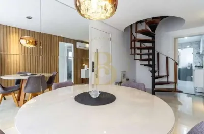 Cobertura reformada á venda de 101m², 2 quartos e 2 vagas no bairro vila olímpia.