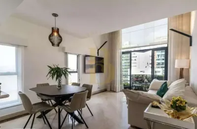 Apartamento á venda de 78m², com 01 dormitório e 01 vaga no itaim bibi sp
