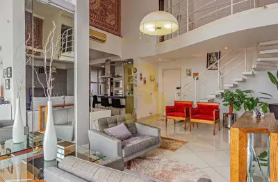 Apartamento duplex á venda de 202m², com 03 dormitórios e 02 vagas no brooklin sp