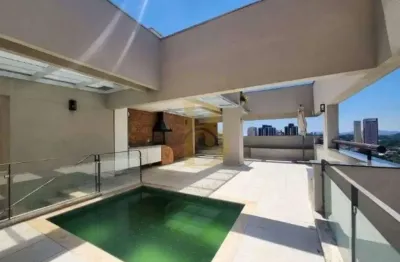 Cobertura com 345 m², 4 quartos sendo 3 suítes à venda no bairro jardim guedala.