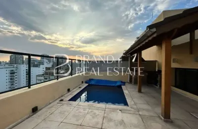 Cobertura com 220 m², 2 quartos sendo 1 suíte à venda no bairro Brooklin.