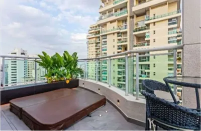 Cobertura duplex com 153m², 2 quartos e 2 vagas de garagem no campo belo