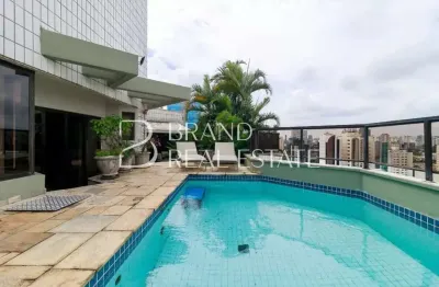 Cobertura à venda mobiliada com 440m², 4 quartos e 5 vagas no Campo Belo