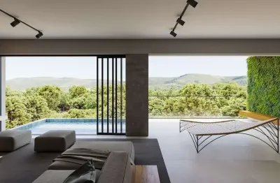 Casa - cond. golf village / fazendinha - zero km! moderna, integrada, vista espetacular!