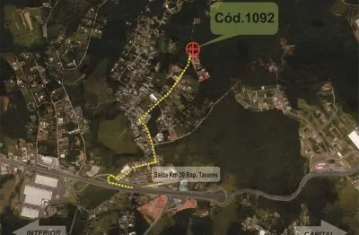 Terreno - chácara recanto verde (2 lotes) total 2.092,72 m² - km 39 rap tavares
