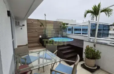 Cobertura para venda em rio de janeiro, recreio dos bandeirantes, 3 dormitórios, 1 suíte, 3 banheiros, 2 vagas