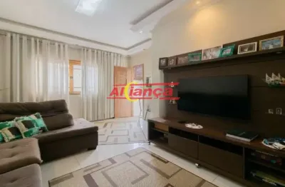 Casa térrea com 3 dormitórios (1 suíte), 5 vagas, 190 m² - rosa de frança - guarulhos - sp.