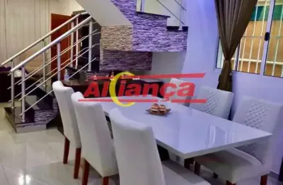 Porteira fechada - sobrado com 3 dormitórios sendo 1 suite  a venda, 125 m²jardim santa clara