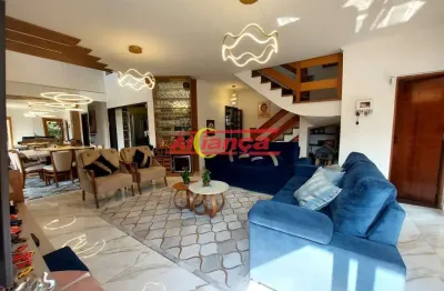 Sobrado com 5 dormitórios sendo  4 suite a venda, 517 m² jardim santa mena - guarulhos - sp