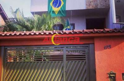 Sobrado com  3 dormitórios a venda, 181 m² parque continental ii - guarulhos - sp