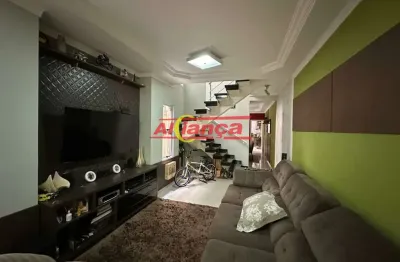 Sobrado com 3 quartos sendo 2 suítes em fino acabamento na vila augusta em guarulhos, sp