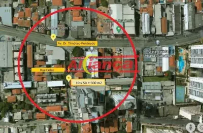 Terreno 500 m2- (10x50)  na vila progresso, excelente para construtor !!