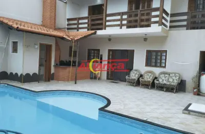 Casarão com 300m² com 4 quartos, 2 suítes e piscina no jd. nova bonsucesso em guarulhos, sp