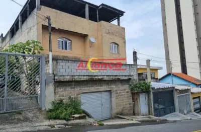 Sobrado residencial/comercial para venda 3 pavimentos com 300m² por r$ 1.200,00 no bom clima, gru.
