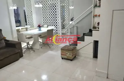 Sobrado condominio fechado com 3 quartos a venda, 83m²,  centro- gru/sp.