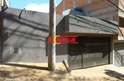Casa térrea nova, 3 dormitorios e 2 vagas, a venda em guarulhos