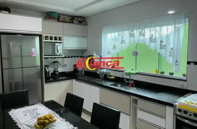 Sobrado com 3 dormitórios a venda, 180 m² - parque continental i - guarulhos/sp