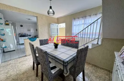 Sobrado com 3 dormitórios á venda, 166 m² - jardim são joão - guarulhos/sp