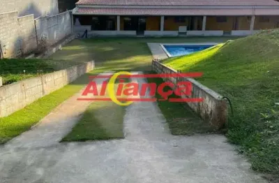 Chácara com 3 dormitórios à venda, 1.400m² - água azul -  guarulhos/sp