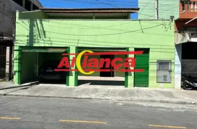Sobrado comercial á vemda com 8 salas + 2 salões, 2 vagas - jd. presidente dutra - guarulhos