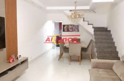 Sobrado com 3 dormitórios  à venda, 155m² - jardim são francisco - guarulhos/sp