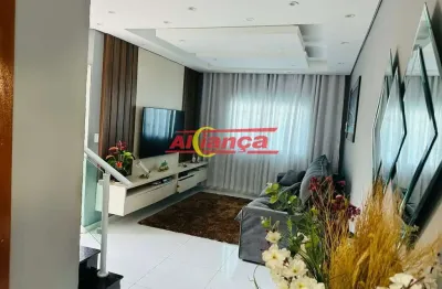 Sobrado com 3 dormitórios para venda, 145m² - jardim cocaia / guarulhos