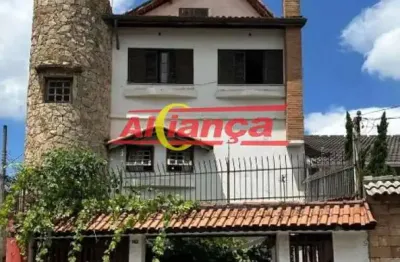 Sobrado com 360 m² à venda, residencial ou comercial - vila são jorge / guarulhos