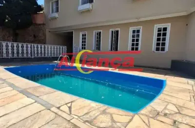 Sobrado com 4 dormitórios, 4 vagas, piscina, 365m² - jardim bela vista / guarulhos