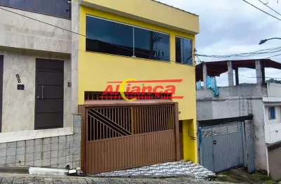 Sobrado com 3 casas no mesmo quintal à venda, 210m² - recreio são jorge - guarulhos - sp