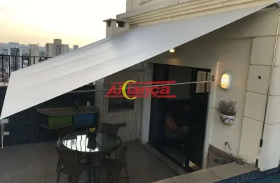 Excelente cobertura com 158 m² no tatuapé com 3 suítes, piscina e churrasqueira