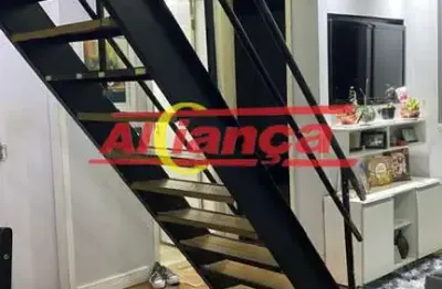 Apartamento duplex com 4 dormitórios à venda, 78m² - cidade pq. alvorada - guarulhos/sp