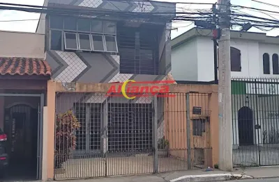 Sobrado comercial no centro de guarulhos, 188 m2 com 6 salas e 5 banheiros .