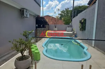 Casa térrea com 2 quartos e  área gourmet na parte de cima - jardim presidente dutra - guarulhos/sp