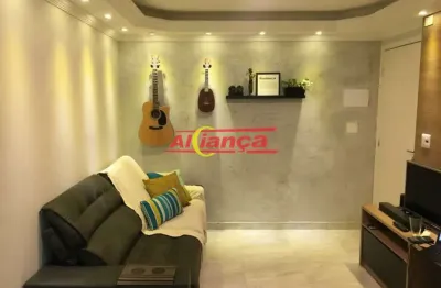 Apartamento com 2 dormitórios à venda, 45 m² - água chata - guarulhos/sp