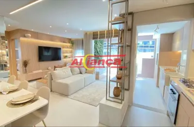 Apartamento com 2 dormitórios à venda, 57,34 m² - picanço - guarulhos/sp