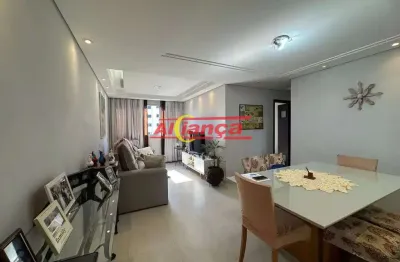 Apartamento a venda com 3 dormitórios, 2 banheiros, 1 vaga - macedo / guarulhos