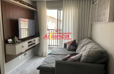 Apartamento venda: 2 quartos, 1 vaga coberta, decorados na cozinha e em um quarto no jd. adriana
