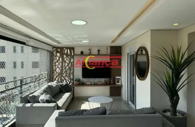Apto de alto padrão com 03 dorm, suite, 04 banheiros, 02 vagas, lazer, 145 metros