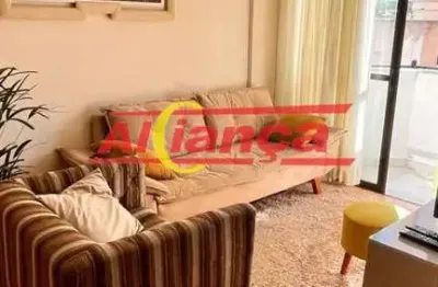 Apartamento com 2 dormitórios à venda, 62 m² - vila santo antônio - guarulhos/sp