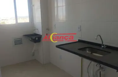 Apartamento novo, 2 quartos, sacada, 46m², piscina e 1 vaga - jd triunfo (bonsucesso), guarulhos/sp