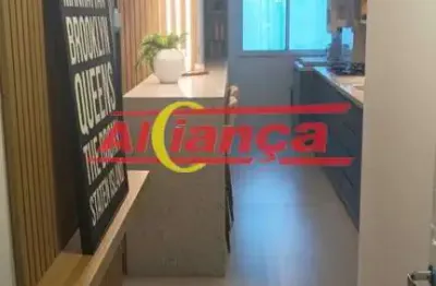 Apartamento com 2 dormitórios à venda, 51,82 m² - picanço - guarulhos/sp