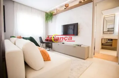 Apartamento com 2 dormitórios à venda 56,19 m² - vila rosalia - guarulhos/sp